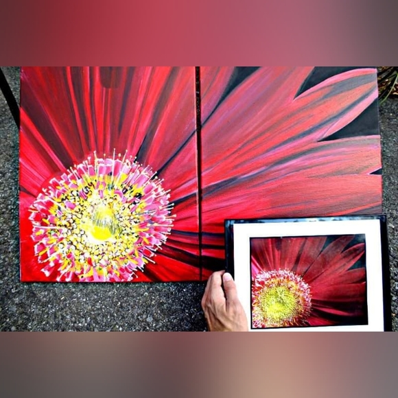 Cue The Sun Original Painting - Picture 2 of 2